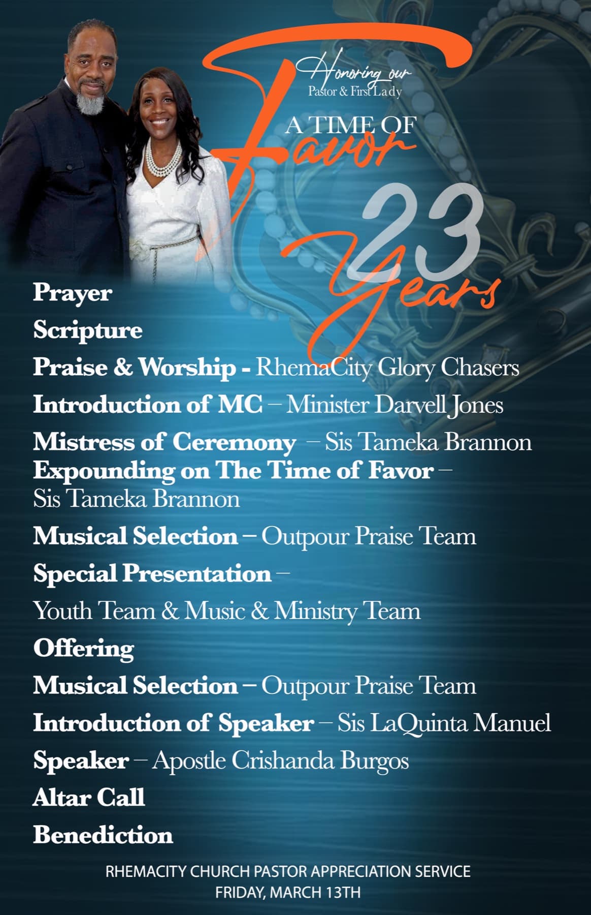 Rhema City Church Friday event artwork